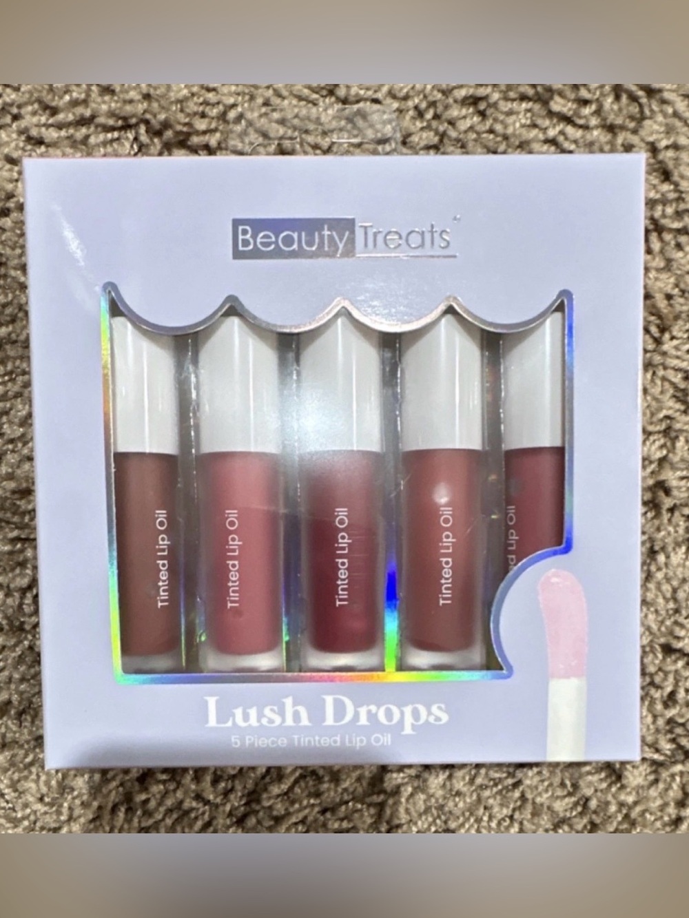 Lush Drops 5-Piece Tinted Lip Oil Set - Pink & Brown Shades